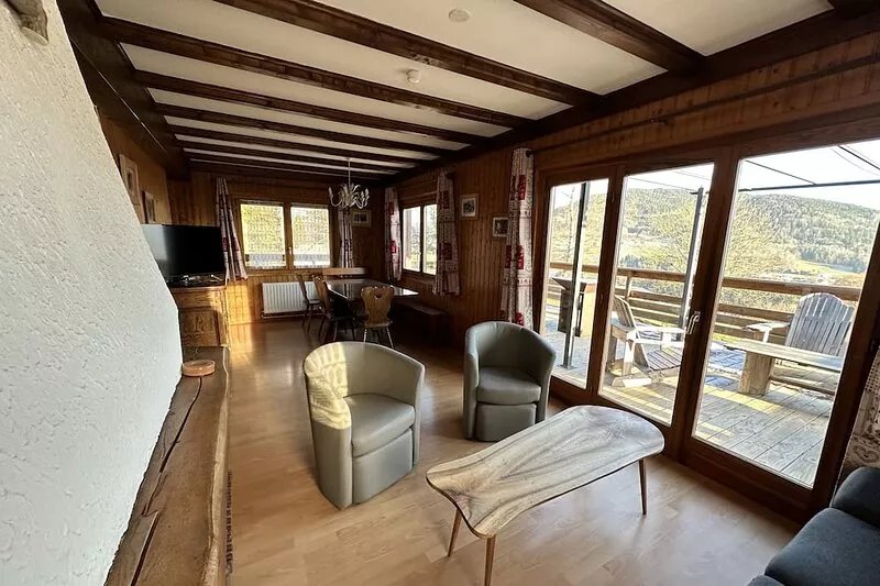 Cleurie chalet rental with magnificent views over the valleys of the Vosges
