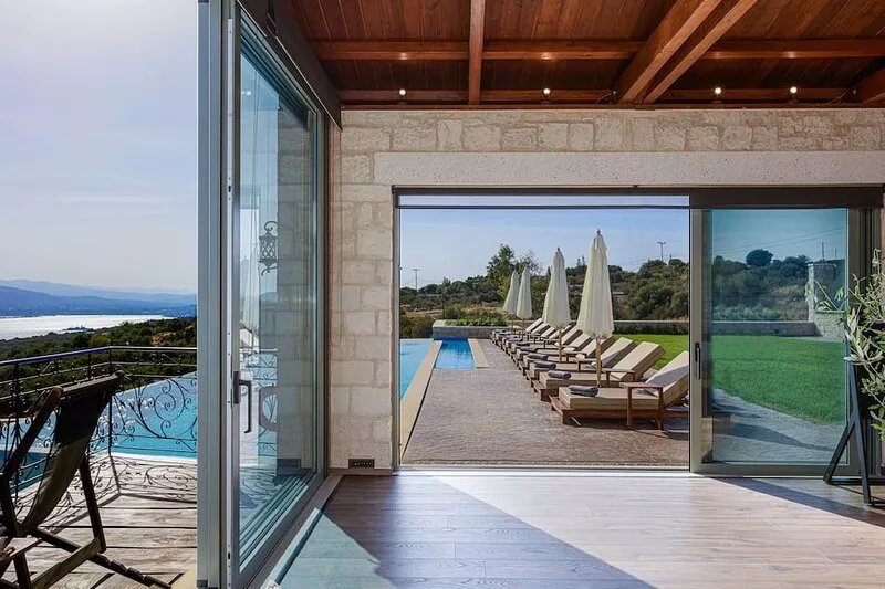 Cretan Luxury Reimagined-brand new Stone Made Private Villa Overlooking the Sea!