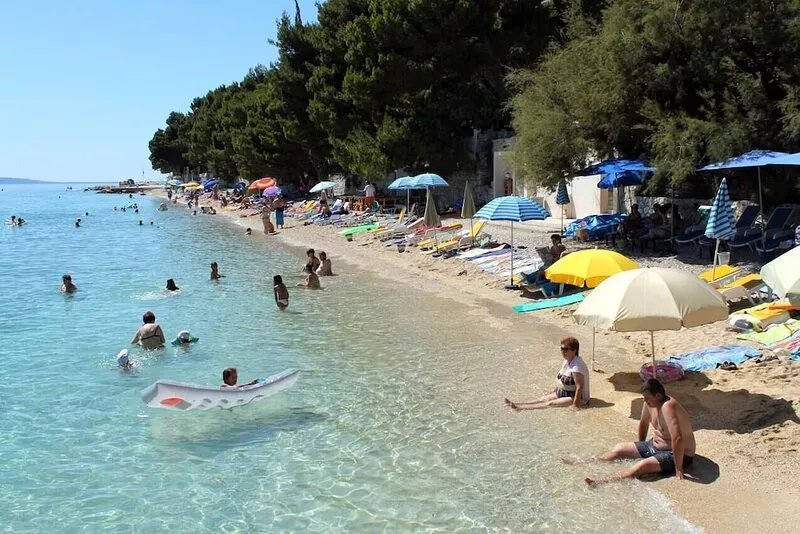 Studio flat with balcony and sea view Baška Voda, Makarska (AS-301-c)