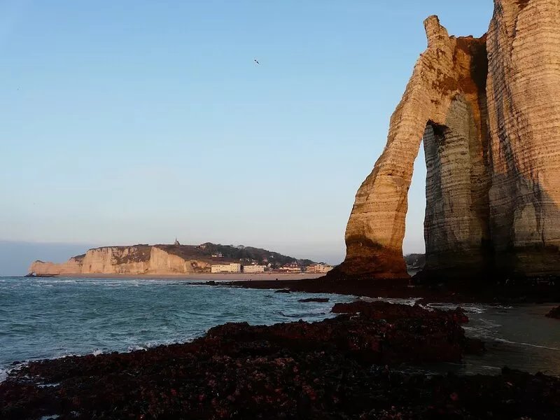 Residential flat in a former Etretat villa, in a big garden with free parking.