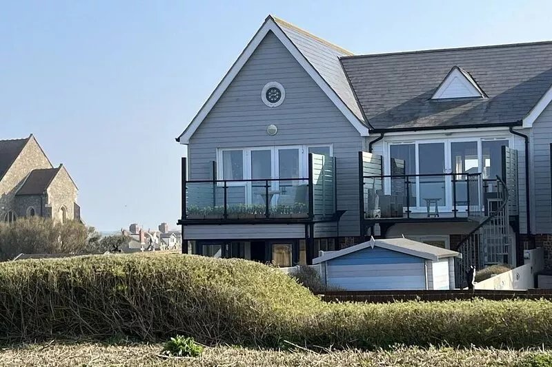 A beautiful award winning upside down house with fabulous sea views