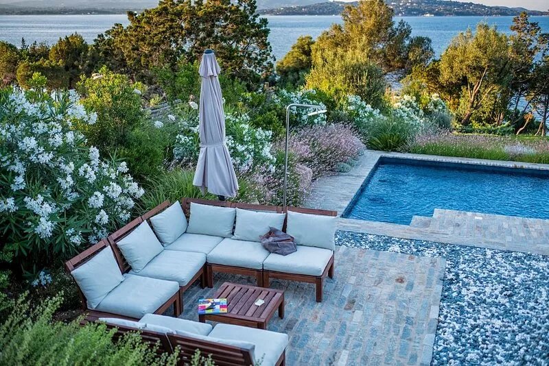 Beautiful sea view villa Porto Vecchio with pool and sea access