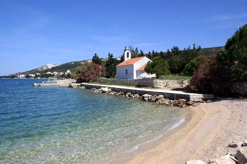 Studio flat with balcony and sea view Stara Novalja, Pag (AS-6319-d)