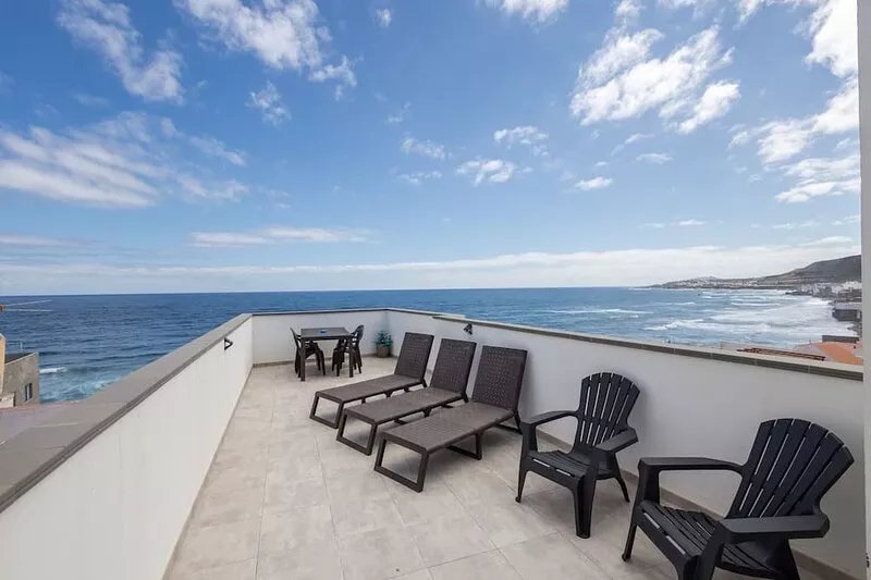 north shore studio with private terrace San Andres C