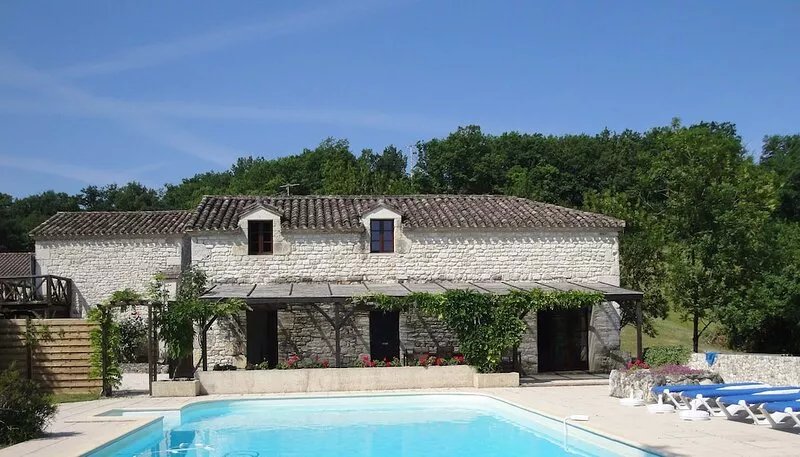 Family holiday home in rural France with large pool and far reaching views