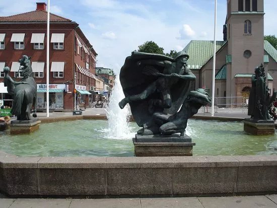 The sculpture 'Livets brunn'