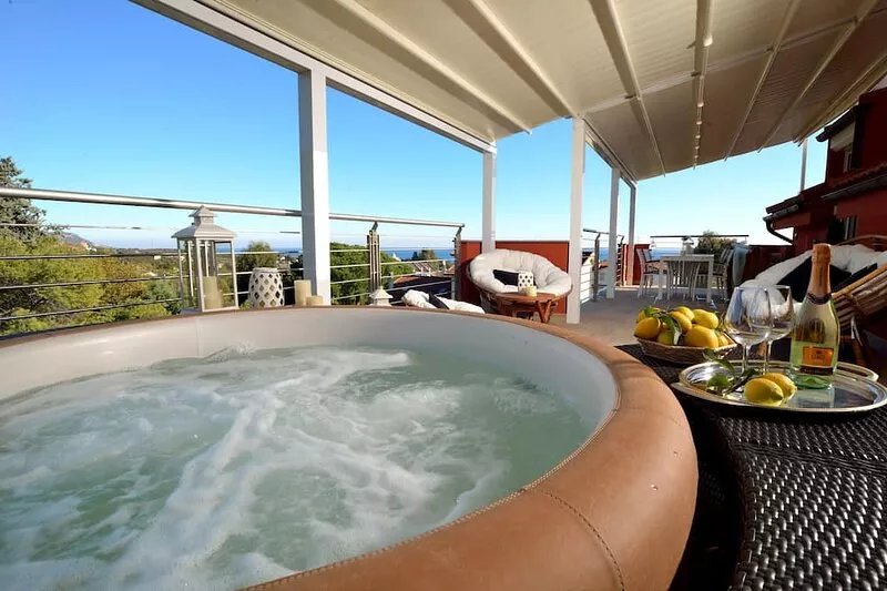 Villa Giovanna with terrace, jacuzzi and sauna