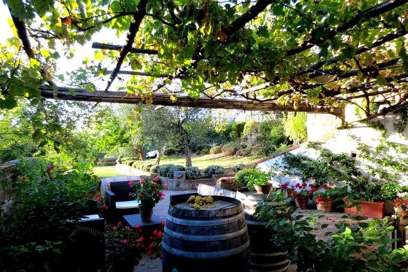 Apartment with fantastic view on the ground of organic farm, infinity pool