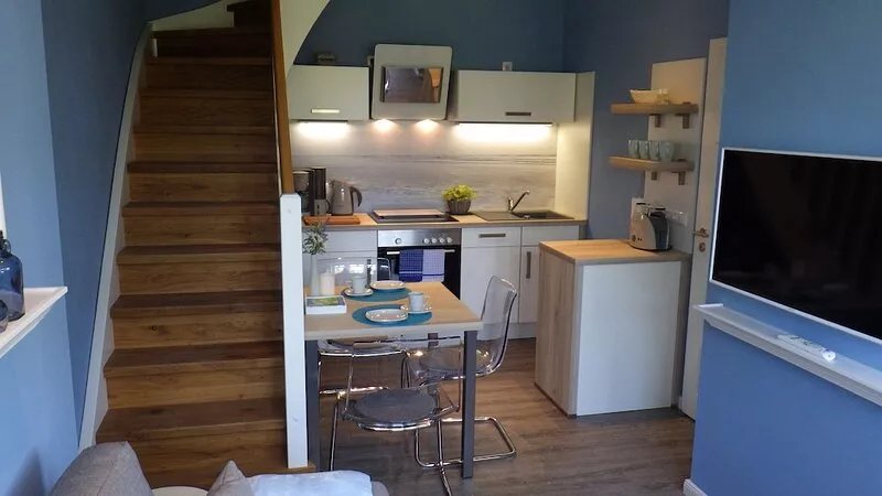 Apartment "Fiete"- Alte Büdnerei- in a quiet location with a beautiful garden