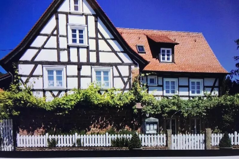 Comfortable half-timbered house in a grown wine-growing town. 6