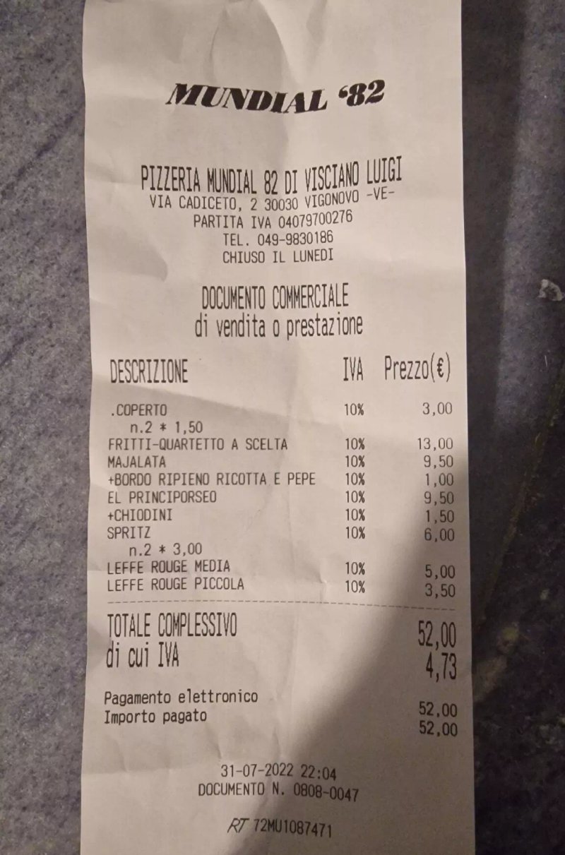 Mundial 82 - Pizzeria