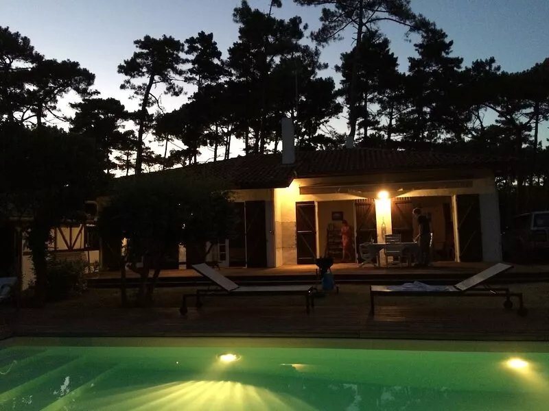 Seignosse-Plage Les Bourdaines: house with swimming pool