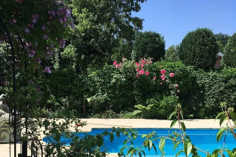 Detached house and pool, located on the edge of a nature reserve