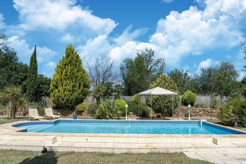 Spacious holiday home with private pool and park