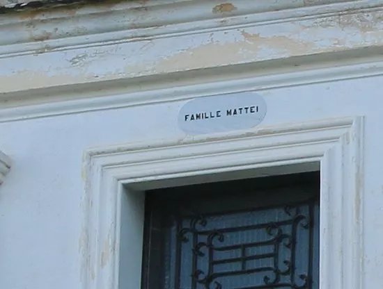 Chapelle funeraire de la famille Mattei
