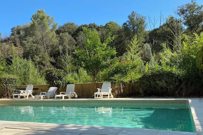 Chateau with swimming pool for 15 people in the middle of the vineyards