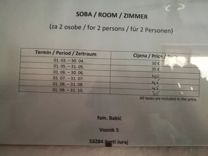 Apartment and Rooms Marica