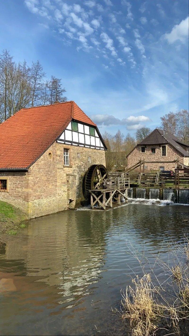 Olmuhle mit Wasserrad