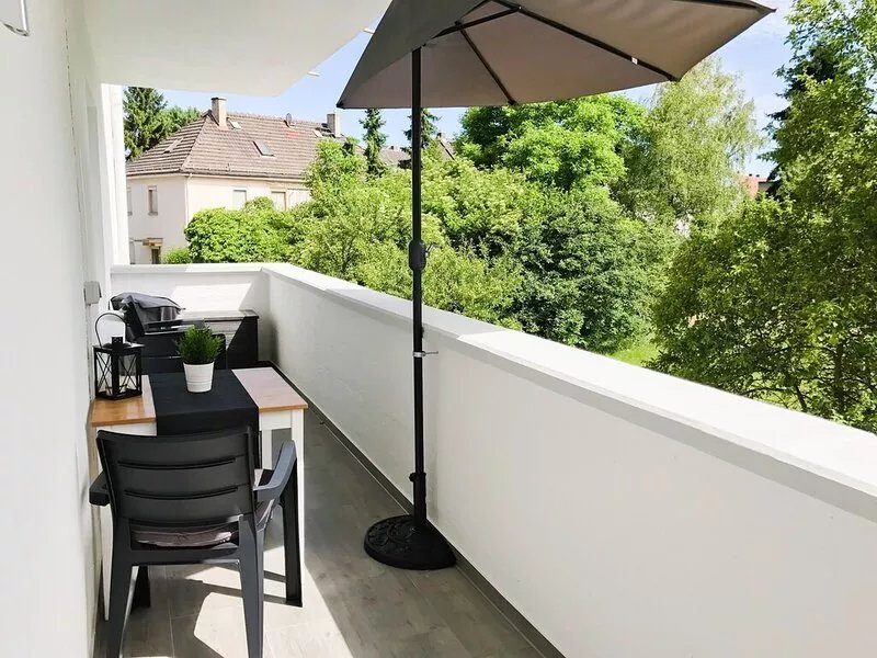 Nice new apartment on the Rhine and with a south-facing balcony