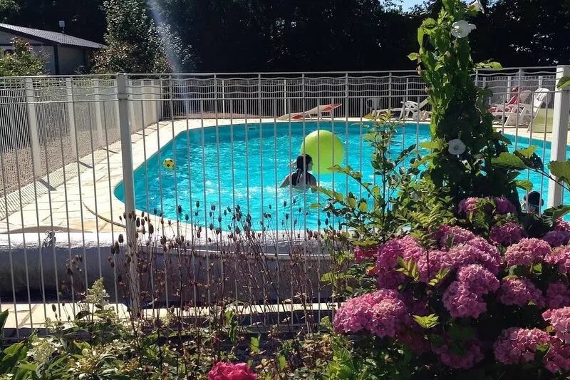 Chalet domaine Normandie, heated swimming pool.
