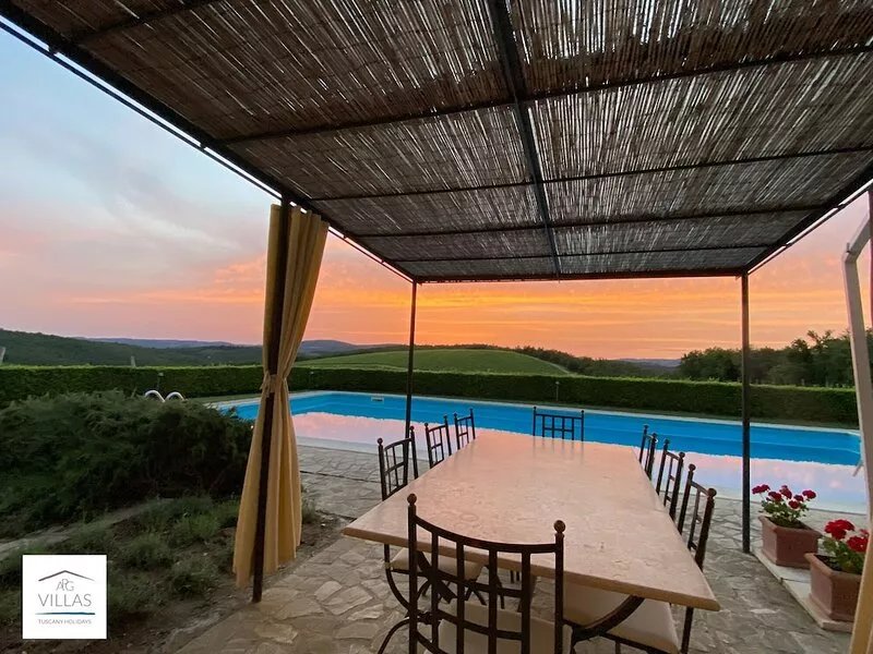 Secluded villa between Chianti vineyards, private pool, tennis, large garden