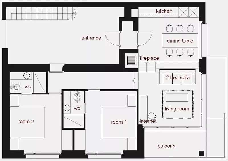 Exquisite newly built accomodation in the heart of woods