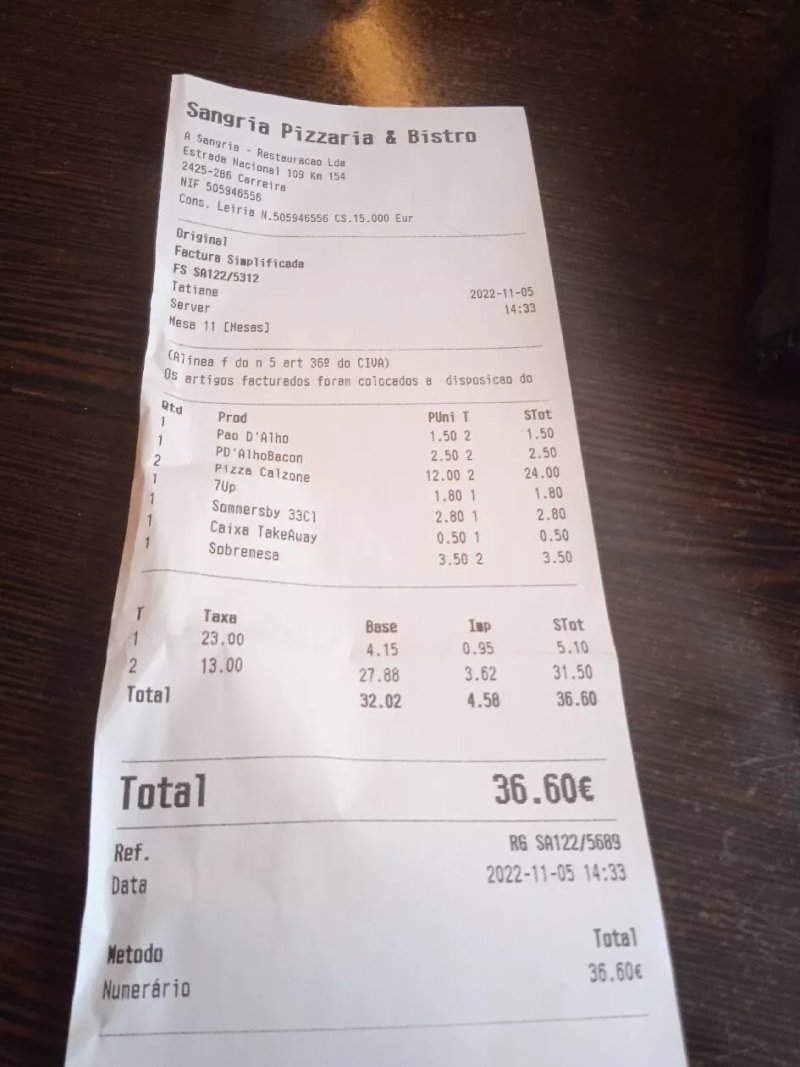 Pizzaria A Sangria
