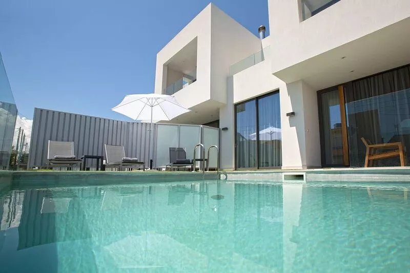 Brand New S&K VILLAS - VILLA K , 150M From Kalamaki Beach & 5.5 Km from Chania