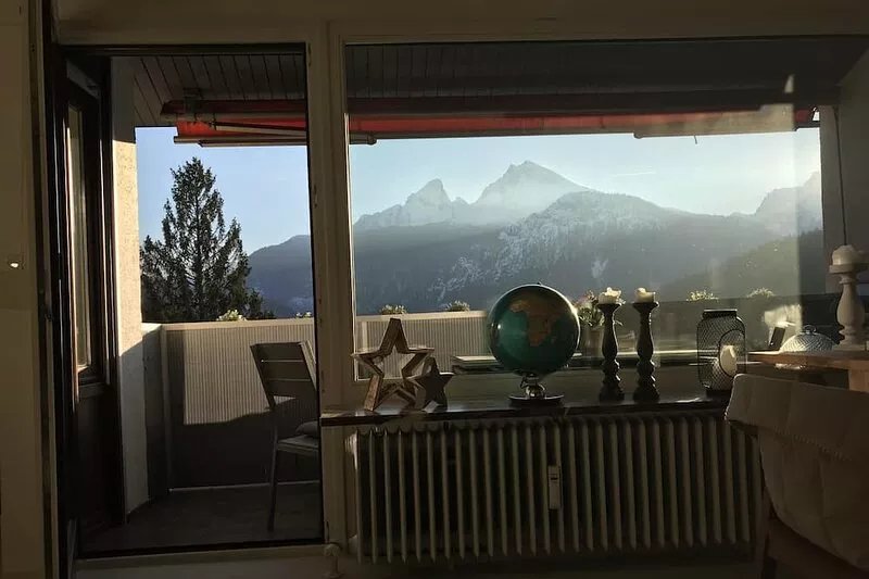 Apartment with a direct view of the Watzmann