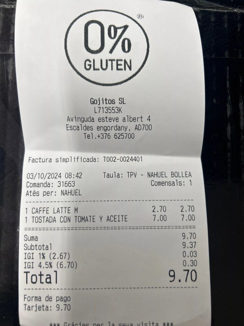 [0% Gluten] Andorra