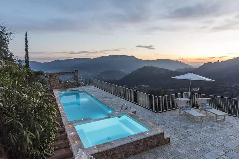 Charming farmhouse in the hills with private pool, sea view, dream panorama