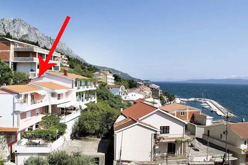 One bedroom apartment with terrace and sea view Podgora, Makarska (A-2714-a)