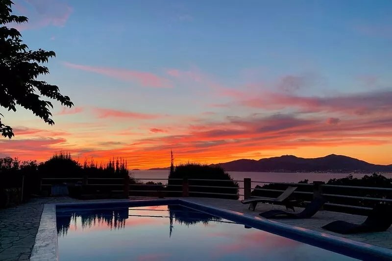 Soecial venue du Pape. Corsica Superb villa with view of the Gulf of Ajaccio