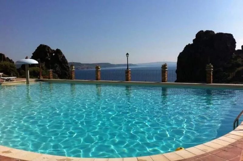 Sardinia - Charming cottage in the village facing the sea with swimming pool an