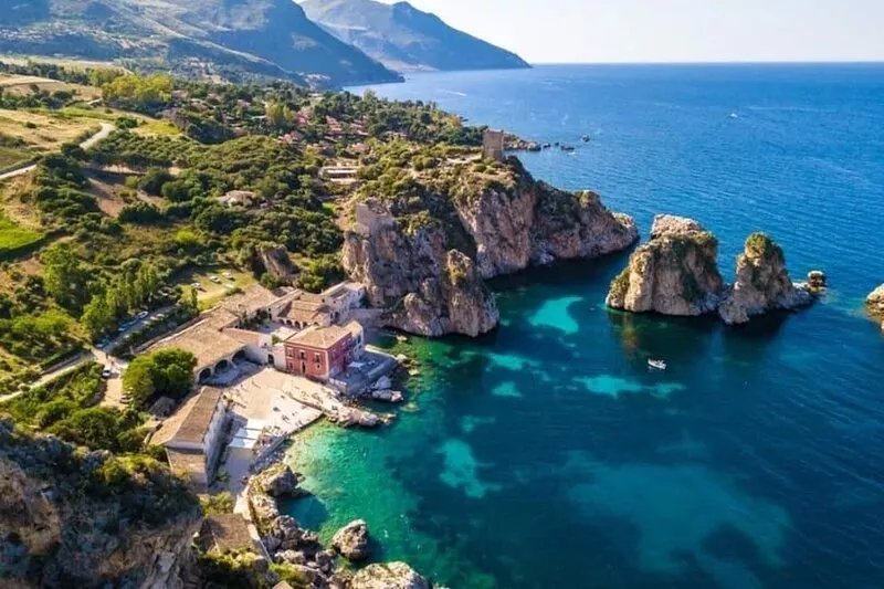 Villa Fenice Breathtaking Panoramic View in Scopello Sicily up to 10 people Pool