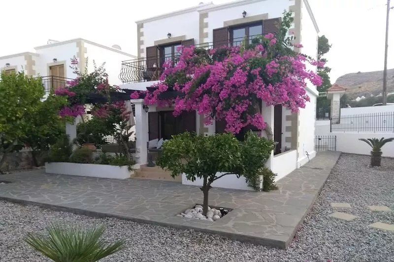 Detached Villa with Acropolis and Sea Views. 10 minutes walk to Lindos Square.
