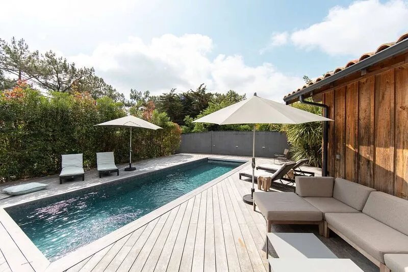 Villa Palombes au Cap Ferret charming villa with heated pool