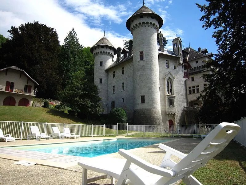 pretty castle with a magnificent view on the valley