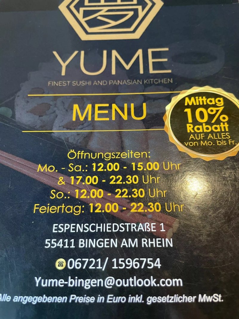 Yume finest sushi and Panasian Kitchen