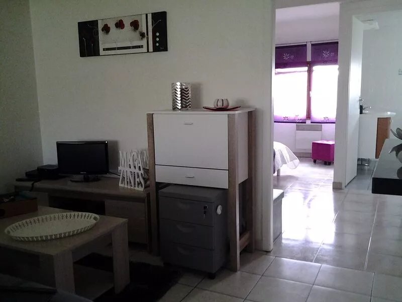 40 sqm apartment has an entrance hall, a large living room