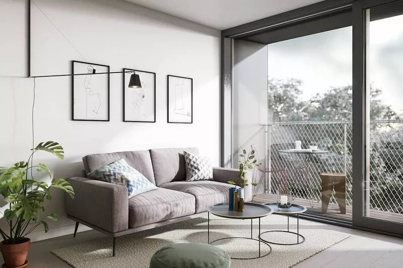 Luxury furnished studio apartment in hotel # A301
