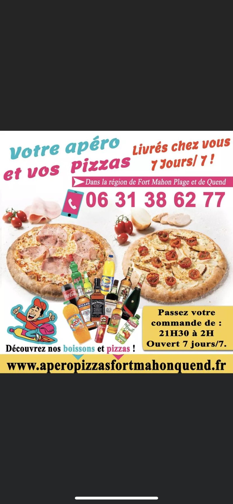 L'ice Cream Boisson Et Pizzas