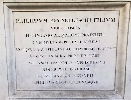 Statues of Arnolfo di Cambio e Filippo Brunelleschi