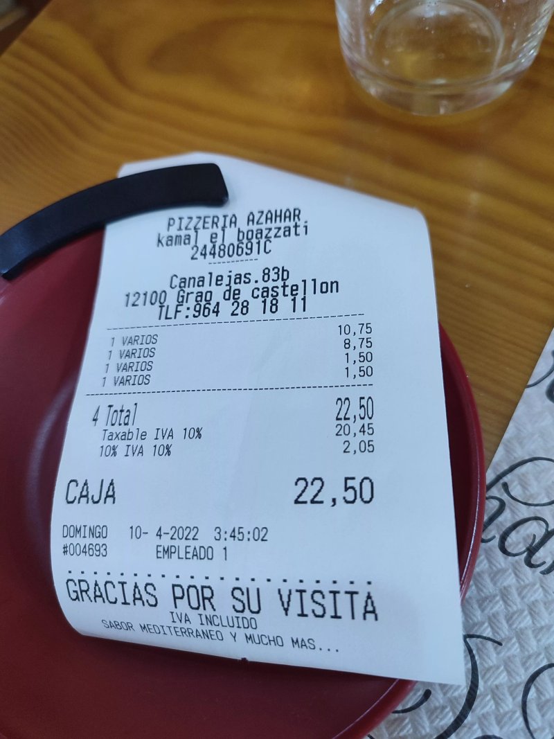 Pizzeria azahar