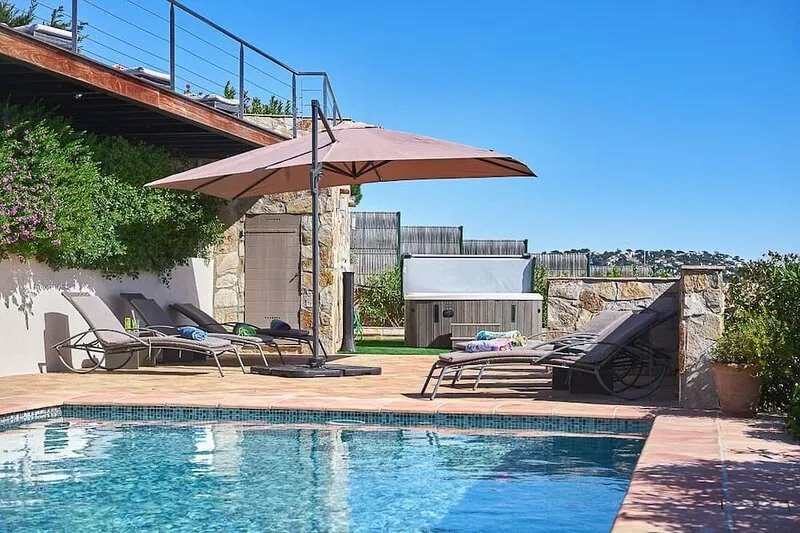 Stunning Saint Tropez Sea View Villa with Pool + Jacuzzi , 250m From the Beach