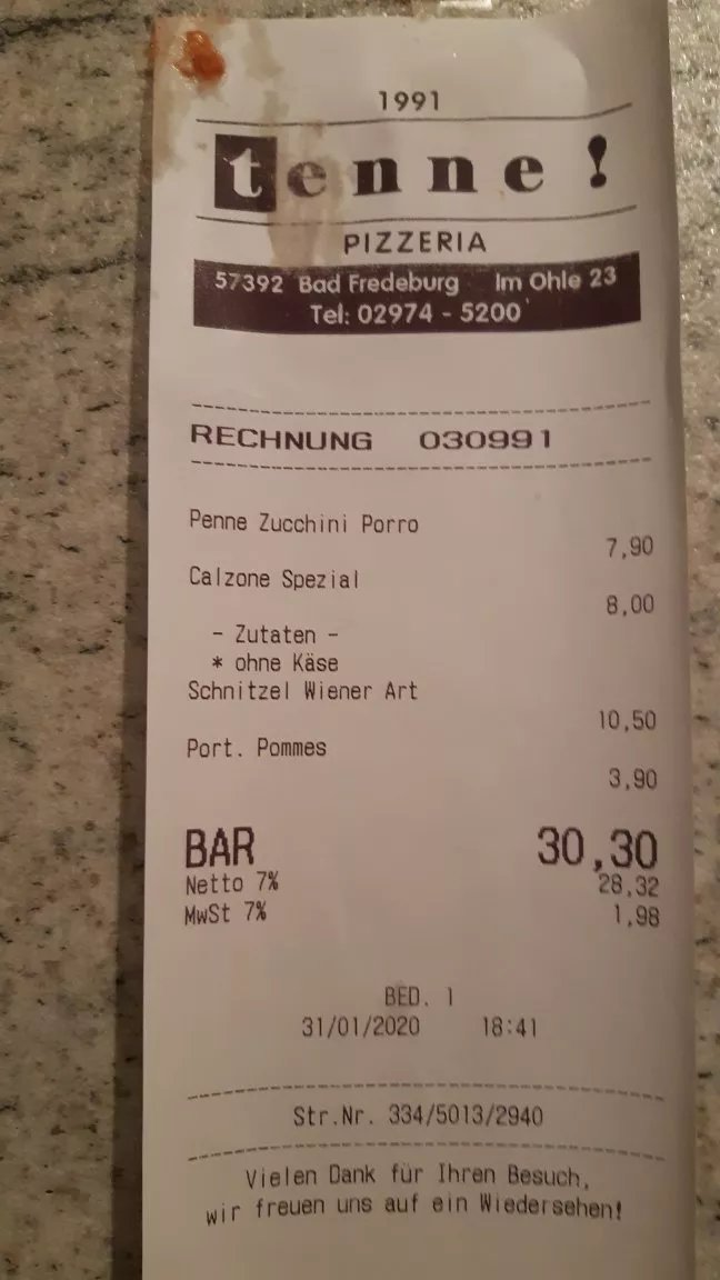 Pizzeria Tenne