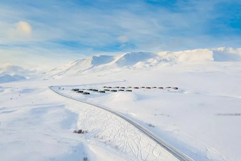 Hrimland Mountain Cottage with a great view over Akureyri and Eyjafjordur
