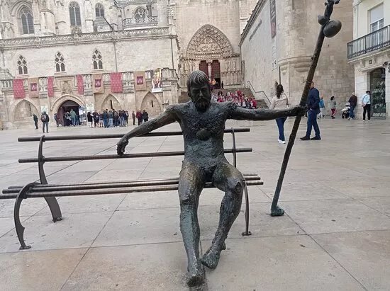 Estatua De Bronce "el Peregrino"