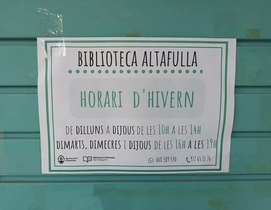 Biblioteca Municipal Altafulla