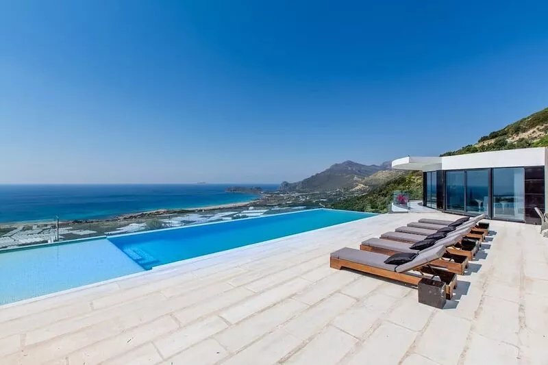 Lux villa in Falasarna beach★Jacuzzi★Infinity pool